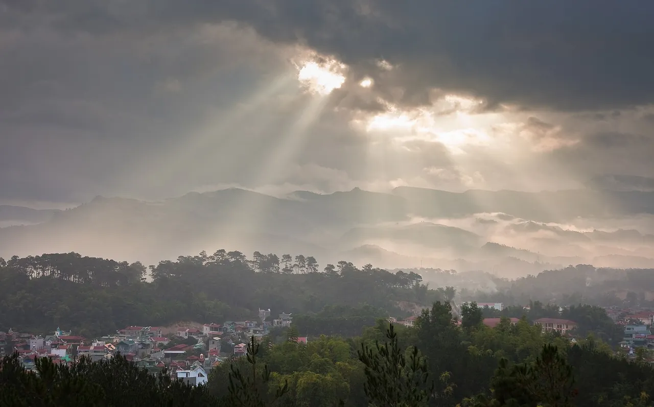 A remote mountain valley in northern Vietnam where mobile coverage drops out