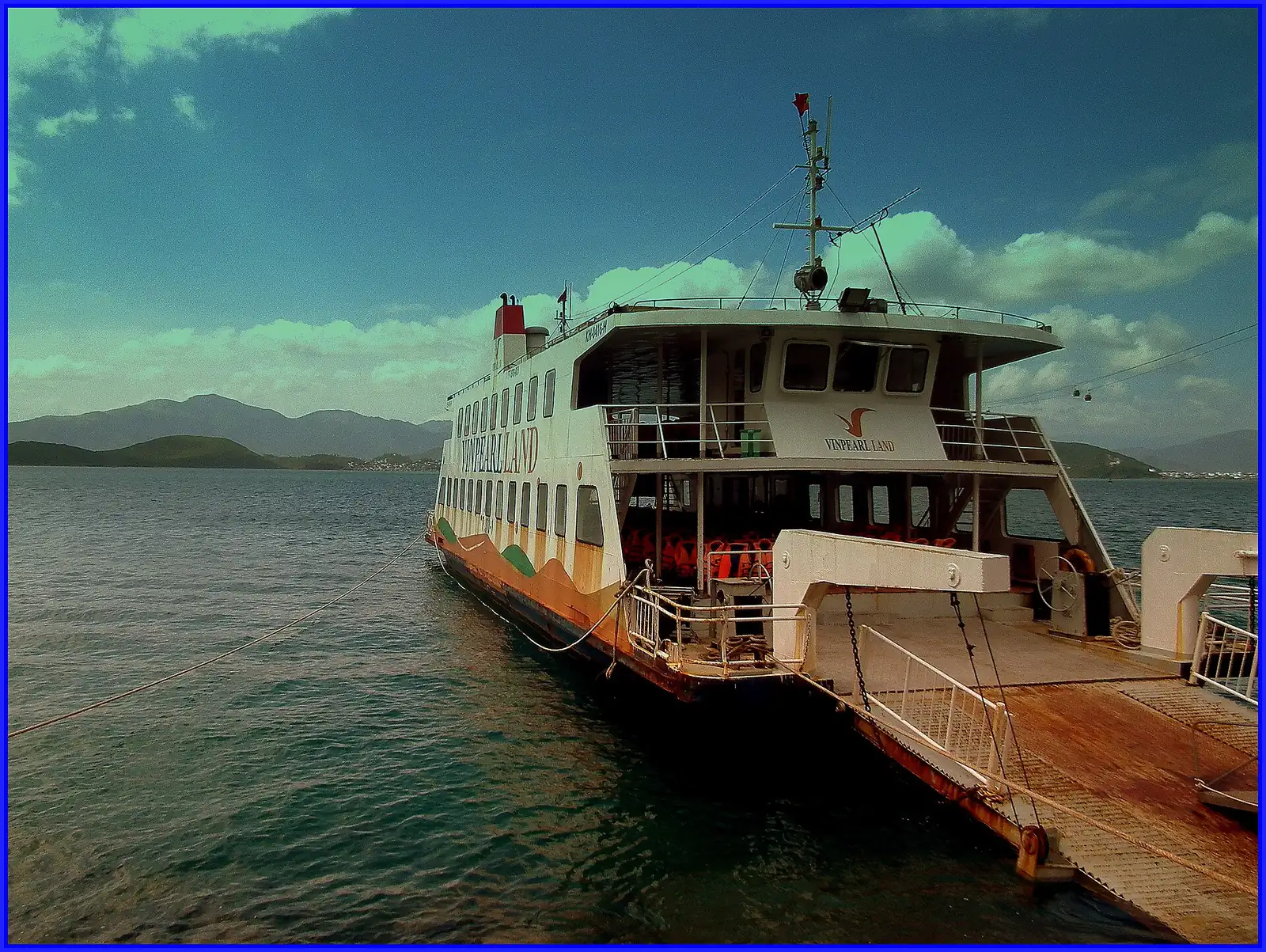 The bay and beach at Nha Trang on Vietnam's south-central coast