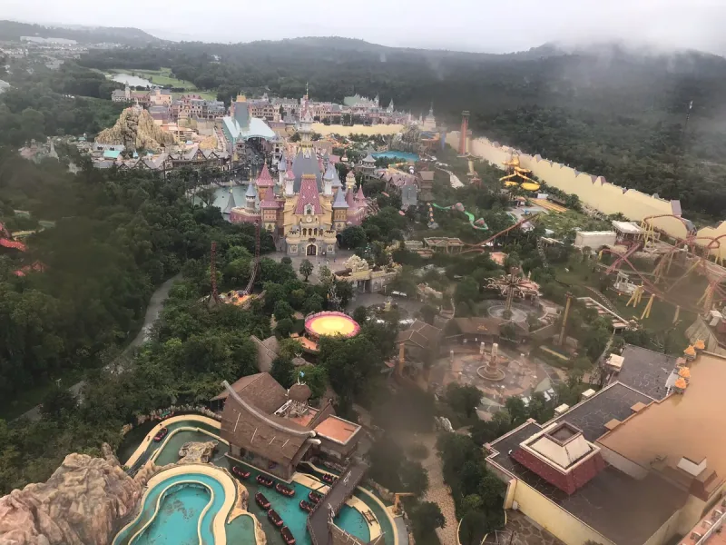 VinWonders park in Phu Quoc seen from the ferris wheel