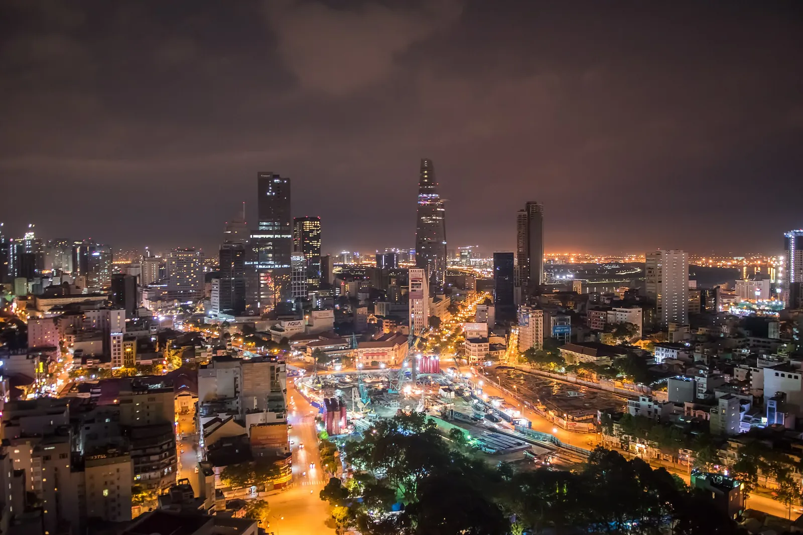 The skyline of Ho Chi Minh City